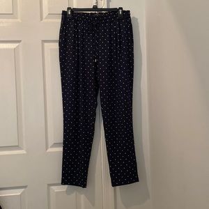Zara Navy with with polka dot pants